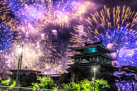 びわ湖大花火大会の花火の写真