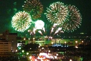 呉海上花火大会の写真