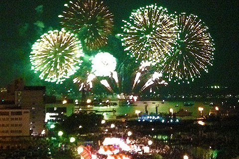 呉海上花火大会の写真