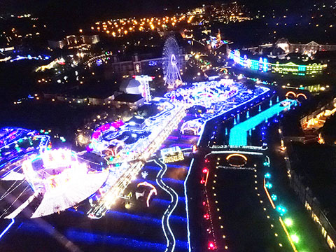 ハウステンボス花と光の王国のイルミネーション写真