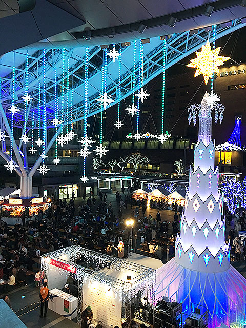 JR博多駅クリスマスイルミネーションの写真